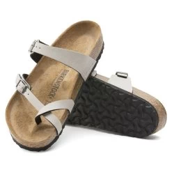 Birkenstock Mayari Birko-Flor Pull Up Stone -Sandal Style Shop 1005056 sole
