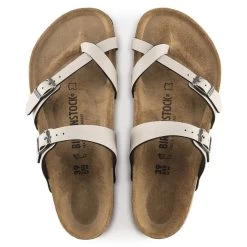 Birkenstock Mayari Birko-Flor Pull Up Stone -Sandal Style Shop 1005056 top