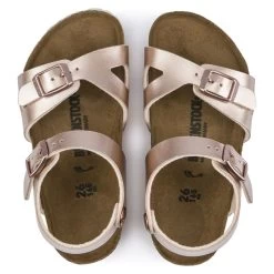 Birkenstock Rio Birko-Flor Electric Metallic Copper -Sandal Style Shop 1012520 top