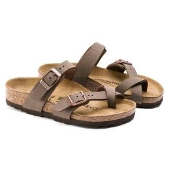 Birkenstock Mayari Kids Birko-Flor Nubuck -Sandal Style Shop 1015552 pair