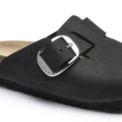 Birkenstock Boston Big Buckle Nubuck Leather Black 19 Birkenstock Boston Big Buckle Nubuck Leather Black -Sandal Style Shop 1016995 detail 1