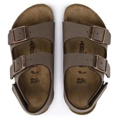 Birkenstock Milano HL Kids Birko-Flor Nubuck 12 Birkenstock Milano HL Kids Birko-Flor Nubuck -Sandal Style Shop 1018637 top