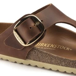 Birkenstock Gizeh Big Buckle Oiled Leather -Sandal Style Shop 1018785 detail 1