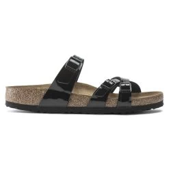 Birkenstock Franca Birko-Flor Patent Patent Black -Sandal Style Shop 1020177 side