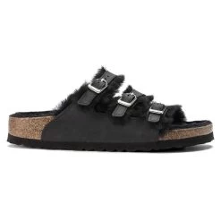 Birkenstock Florida Fresh Shearling Oiled Leather -Sandal Style Shop 1020319 side
