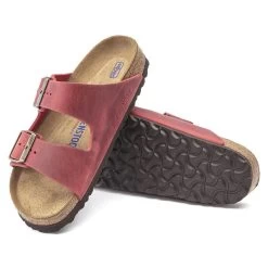 Birkenstock Arizona Oiled Leather Fire Red -Sandal Style Shop 1020730 sole