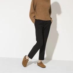 Birkenstock Boston Shearling Suede Leather -Sandal Style Shop 1020896 f look f