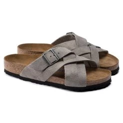 Birkenstock Lugano Suede Leather -Sandal Style Shop 1020932 pair