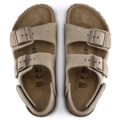 Birkenstock Milano HL Kids Suede Leather 12 Birkenstock Milano HL Kids Suede Leather -Sandal Style Shop 1021723 top