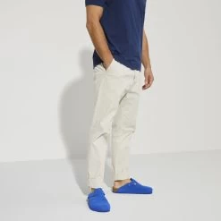 Birkenstock Boston Suede Leather Ultra Blue -Sandal Style Shop 1022556 f look m