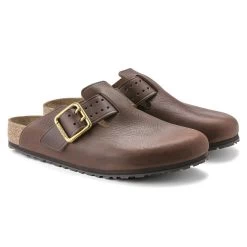 Birkenstock Boston Natural Leather -Sandal Style Shop 1022589 pair