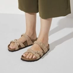 Birkenstock Franca Nubuck Leather -Sandal Style Shop 1022956 f closeup f