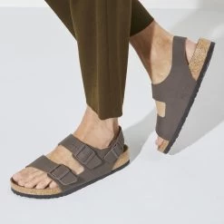 Birkenstock Milano BS Birko-Flor -Sandal Style Shop 1023136 f closeup m