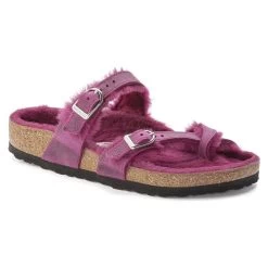 Birkenstock Mayari Shearling Oiled Leather -Sandal Style Shop 1023199 1