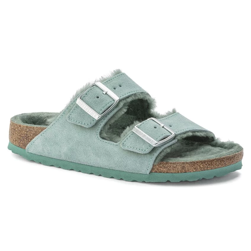 Birkenstock Arizona Shearling Suede Leather 3 Birkenstock Arizona Shearling Suede Leather