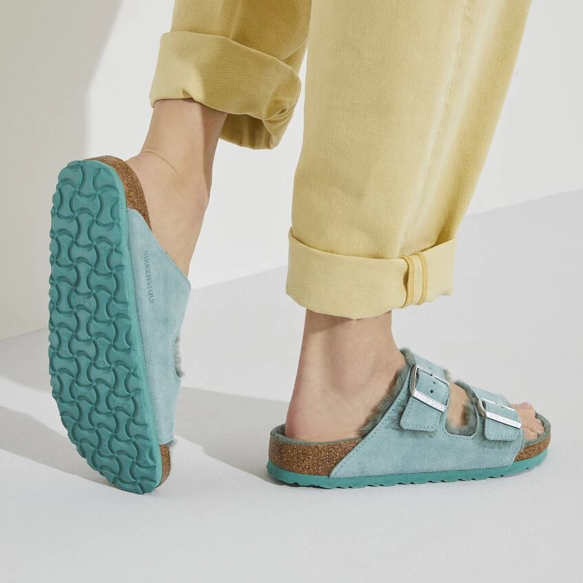 Birkenstock Arizona Shearling Suede Leather 6 Birkenstock Arizona Shearling Suede Leather - Image 4