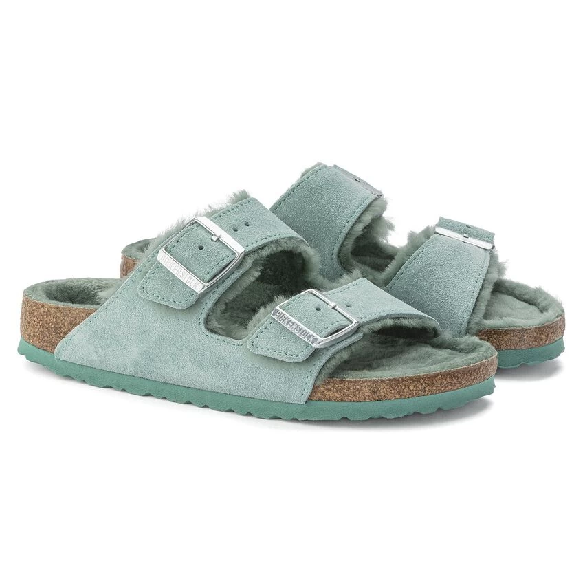 Birkenstock Arizona Shearling Suede Leather 9 Birkenstock Arizona Shearling Suede Leather - Image 7