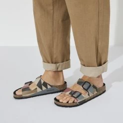 Birkenstock Arizona Birko-Flor Nubuck -Sandal Style Shop 1023427 f closeup m