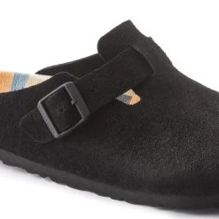 Birkenstock Boston Suede Leather Black 20 Birkenstock Boston Suede Leather Black -Sandal Style Shop 1023452 detail 1