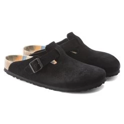 Birkenstock Boston Suede Leather Black 18 Birkenstock Boston Suede Leather Black -Sandal Style Shop 1023452 pair