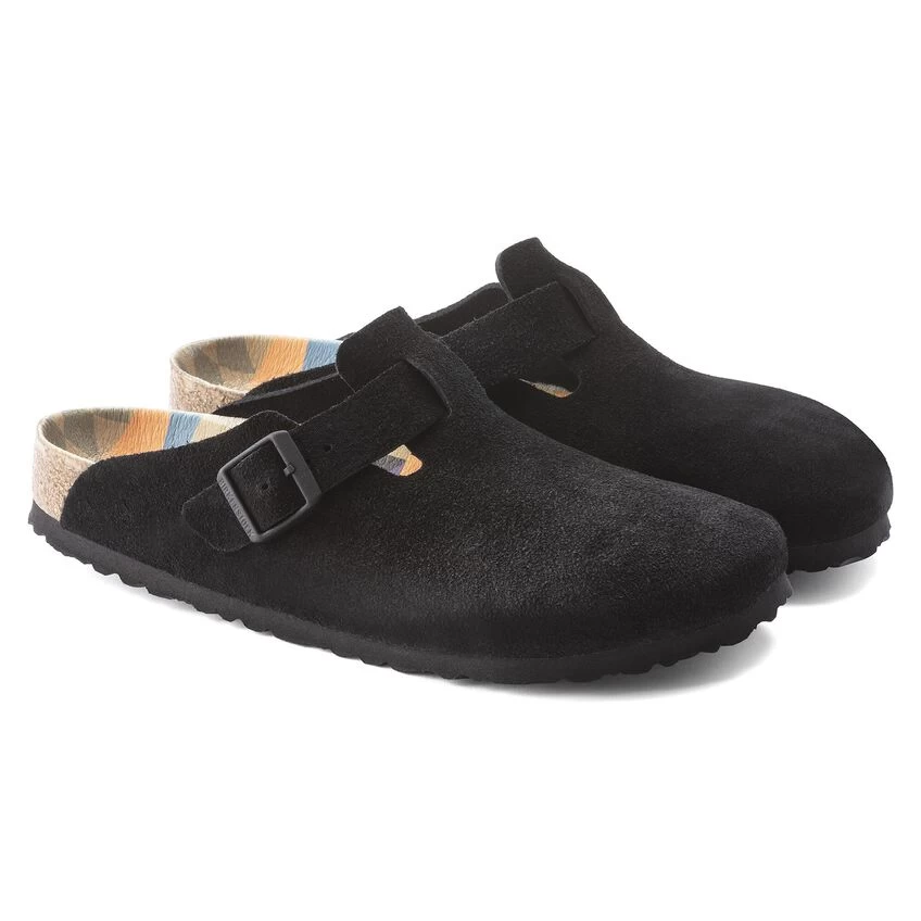Birkenstock Boston Suede Leather Black 9 Birkenstock Boston Suede Leather Black - Image 7