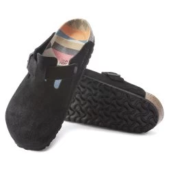 Birkenstock Boston Suede Leather Black 16 Birkenstock Boston Suede Leather Black -Sandal Style Shop 1023452 sole