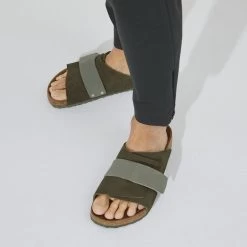 Birkenstock Kyoto Nubuck/Suede Leather -Sandal Style Shop 1023831 f closeup m