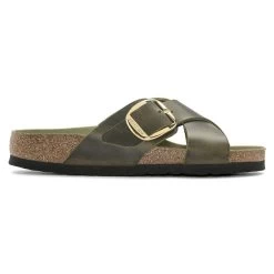 Birkenstock Siena Big Buckle Oiled Leather -Sandal Style Shop 1024053 side