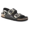 Birkenstock Milano Big Buckle Natural Leather Patent -Sandal Style Shop 1024143