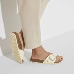 Birkenstock Madrid Natural Leather Patent -Sandal Style Shop 1024173 f closeup f