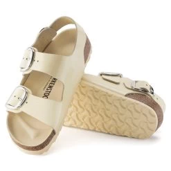Birkenstock Milano Big Buckle Natural Leather Patent -Sandal Style Shop 1024207 sole