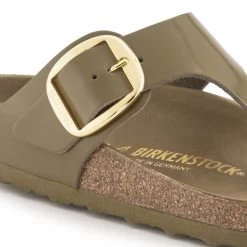 Birkenstock Gizeh Natural Leather Patent -Sandal Style Shop 1024273 detail 1