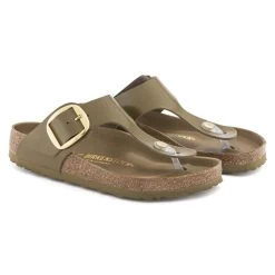 Birkenstock Gizeh Natural Leather Patent -Sandal Style Shop 1024273 pair