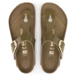 Birkenstock Gizeh Natural Leather Patent -Sandal Style Shop 1024273 top