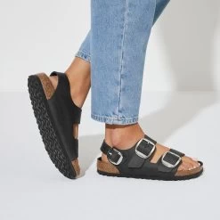 Birkenstock Milano Big Buckle Oiled Leather 15 Birkenstock Milano Big Buckle Oiled Leather -Sandal Style Shop 1024943 f closeup f