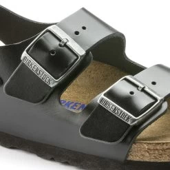 Birkenstock Milano Real Leather Soft Footbed -Sandal Style Shop 234531 detail 1
