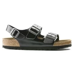 Birkenstock Milano Real Leather Soft Footbed -Sandal Style Shop 234531 side