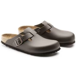 Birkenstock Boston Natural Leather -Sandal Style Shop 60103 pair
