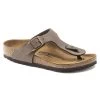 Birkenstock Gizeh Birko-Flor Nubuck Mocha -Sandal Style Shop 846133