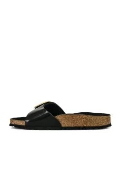 Birkenstock Madrid High Shine Big Buckle Sandal High Shine Black -Sandal Style Shop BIRR WZ109 V5