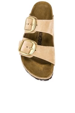 Birkenstock Arizona Big Buckle Sandal Sandcastle Nubuck 10 Birkenstock Arizona Big Buckle Sandal Sandcastle Nubuck -Sandal Style Shop BIRR WZ126 V4