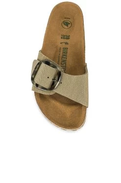 Birkenstock Madrid Big Buckle Sandal Faded Khaki -Sandal Style Shop BIRR WZ138 V4