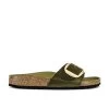 Birkenstock Madrid Big Buckle Sandal Green Olive Oiled Leather