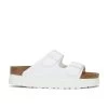 Birkenstock Arizona Faux Leather Platform Sandal White