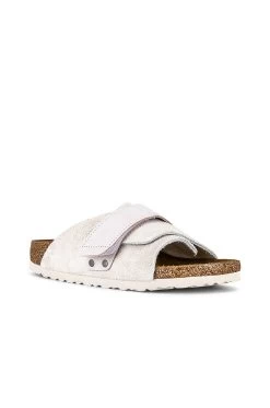 Birkenstock Kyoto Sandal Antique White Suede -Sandal Style Shop BIRR WZ164 V2