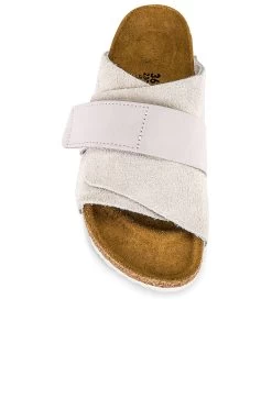 Birkenstock Kyoto Sandal Antique White Suede -Sandal Style Shop BIRR WZ164 V4