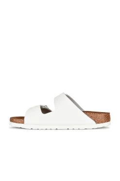 Birkenstock Arizona Soft Footbed Sandal White Leather -Sandal Style Shop BIRR WZ165 V5