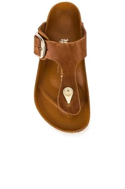 Birkenstock Gizeh Big Buckle Sandal Cognac -Sandal Style Shop BIRR WZ16 V4