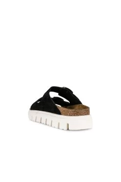 Birkenstock Arizona Chunky Sandal Black Suede -Sandal Style Shop BIRR WZ204 V3