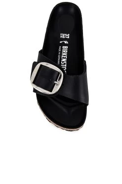 Birkenstock Madrid Big Buckle Sandal Black -Sandal Style Shop BIRR WZ24 V4